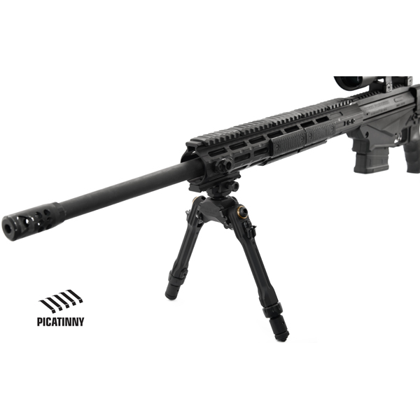 UTG PRO Bipod, 7"-9" Center Height, Picatinny - 3