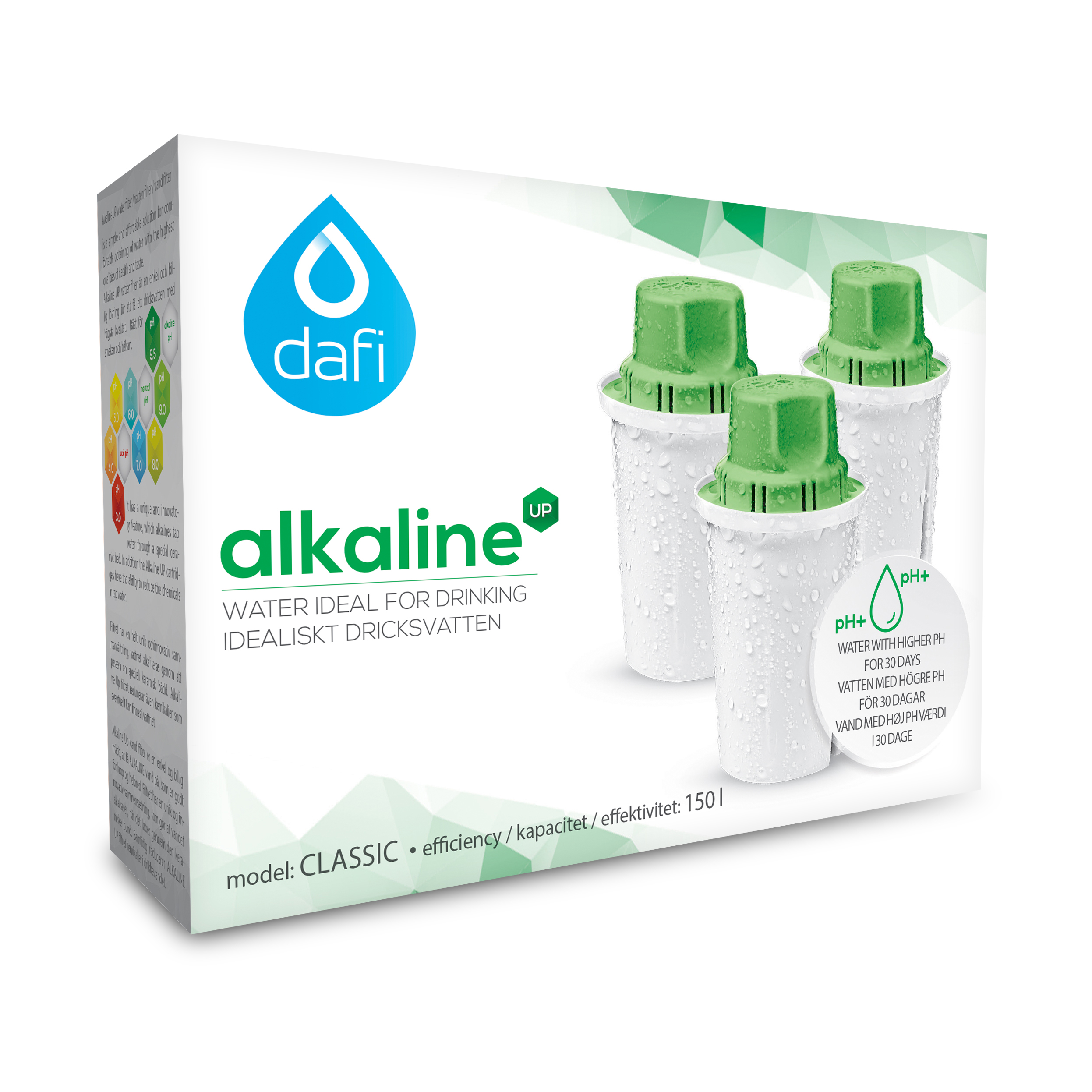 Filterpatroner 3-pack ph+ - Dafi