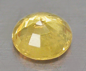Vacker 4.1 mm rund slipad naturlig gul safir ädelsten - 2