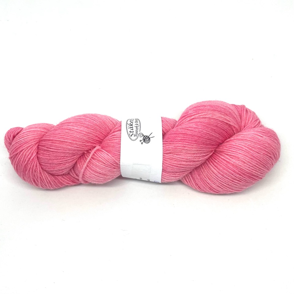 Handfärgad Stäket Sock rosa