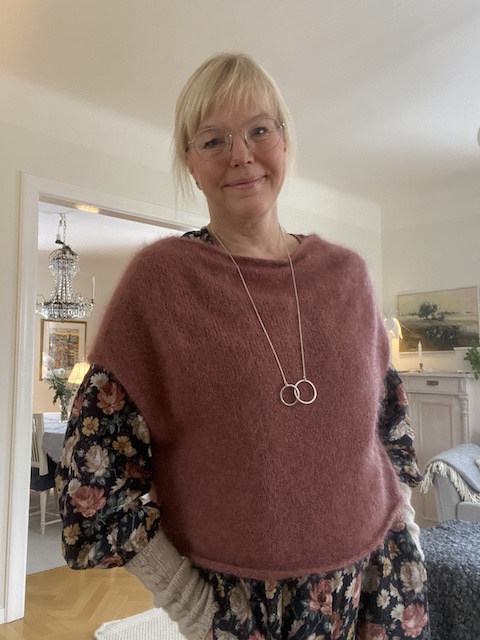 Lindas mohairslipover light, tillsammans med garn - 3