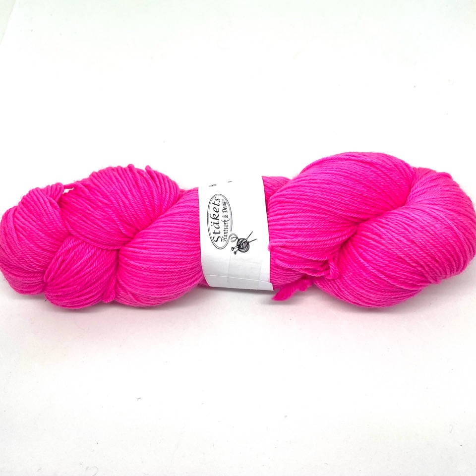 Hand dyed Stäket Sock Neon Pink