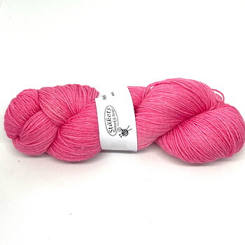 Handfärgad Stäket Sock rosa