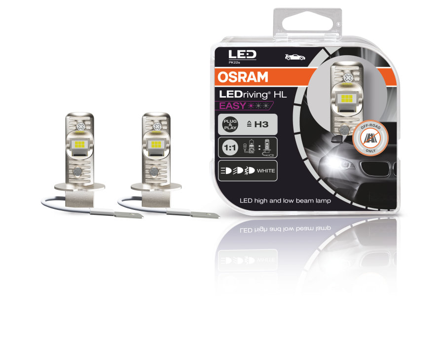 H3 EASY OSRAM LEDdriving HL konverteringssats  8W/12V 