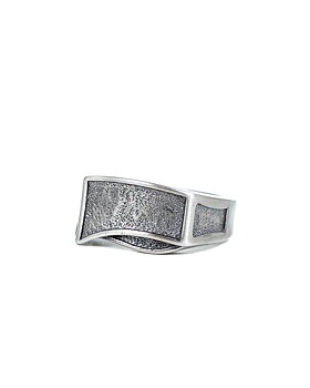 Jernhest - Derek Silver - Steel ring