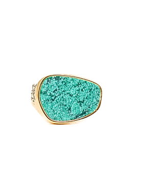 Jernhest - Johnny Gold - Steel ring with stone