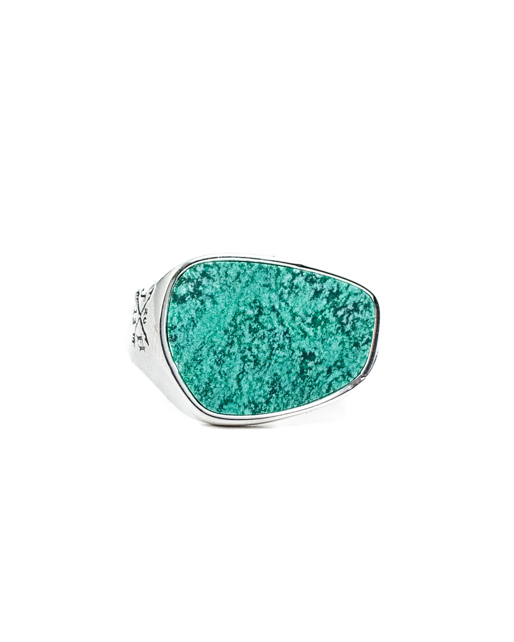 Jernhest - Johnny Silver - Steel ring with stone - 2