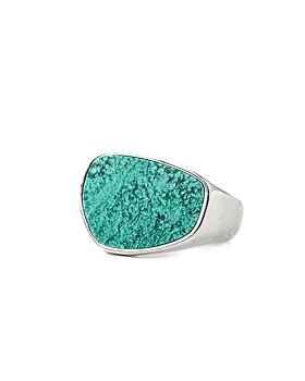 Jernhest - Johnny Silver - Steel ring with stone