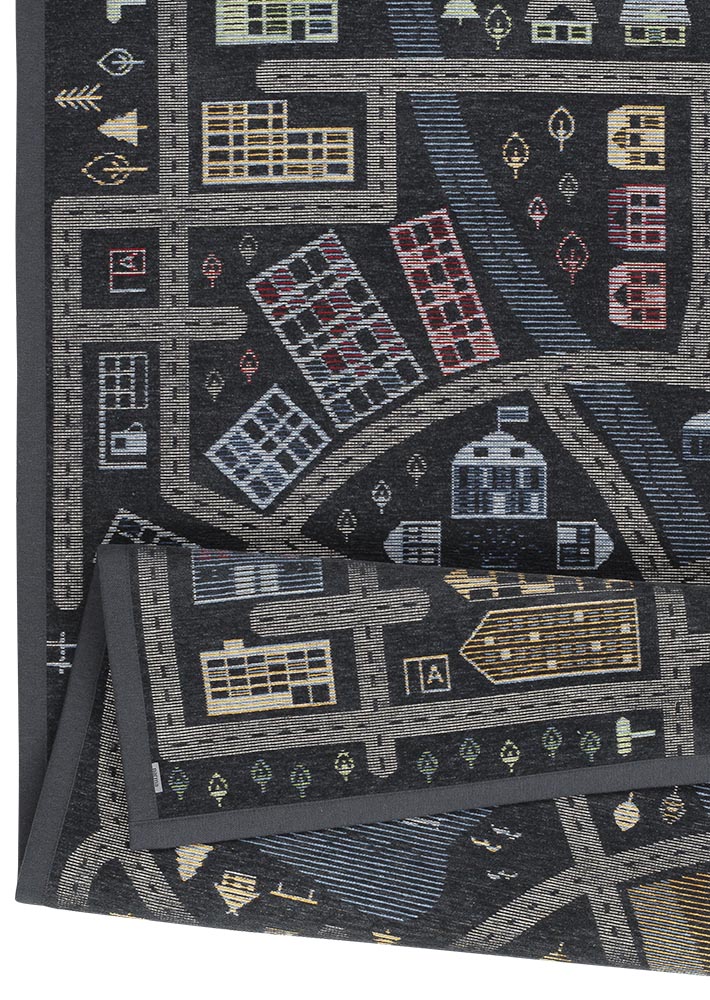 Barnmatta City/Countryside Svart 140x200cm - 9