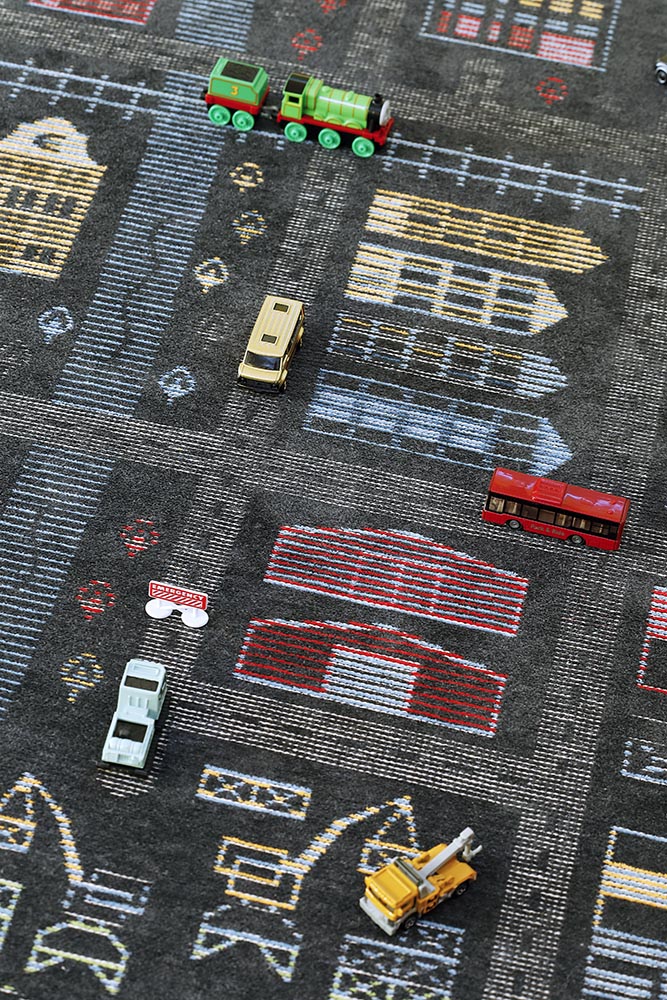 Barnmatta City/Countryside Svart 140x200cm - 8