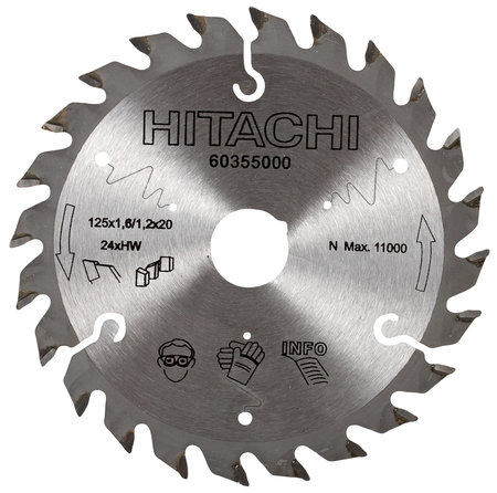 Sågklinga 125x1,6 24T 20mm Hål