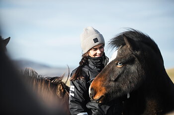 Top Reiter Mössa " Dettifoss" ribbad Begie