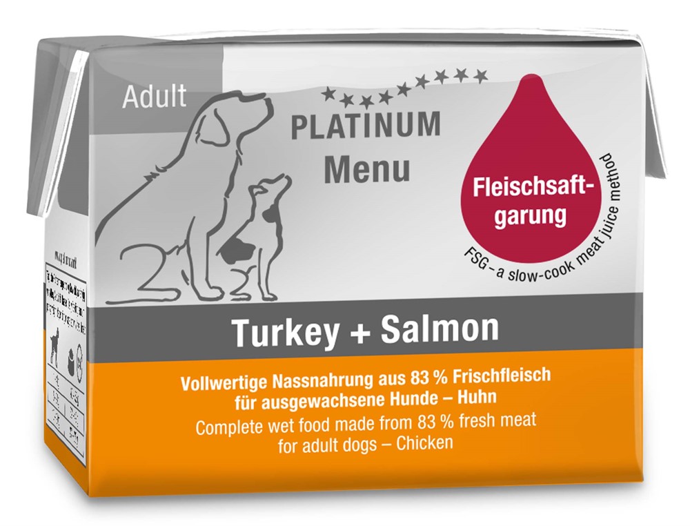 Platinum Menu Turkey & Salmon 90g