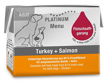 Platinum Menu Turkey & Salmon 90g