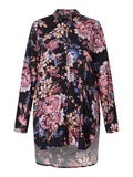 Blommig Skjortblus - Stl. S - Signature