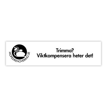 Decal: Trimma? Viktkompensera heter det!