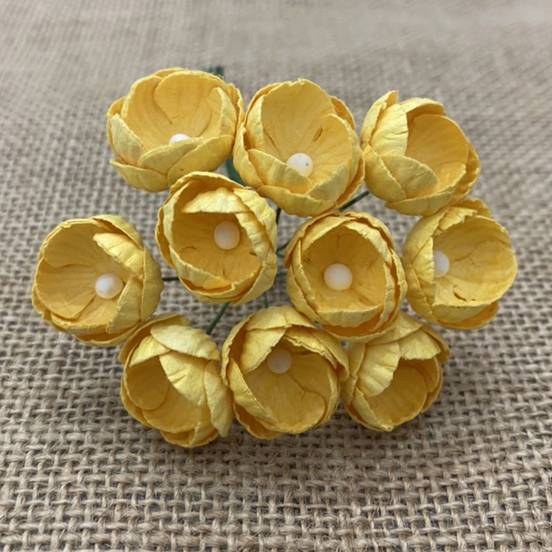 50 Yellow Mist Mulberry Papers Buttercups