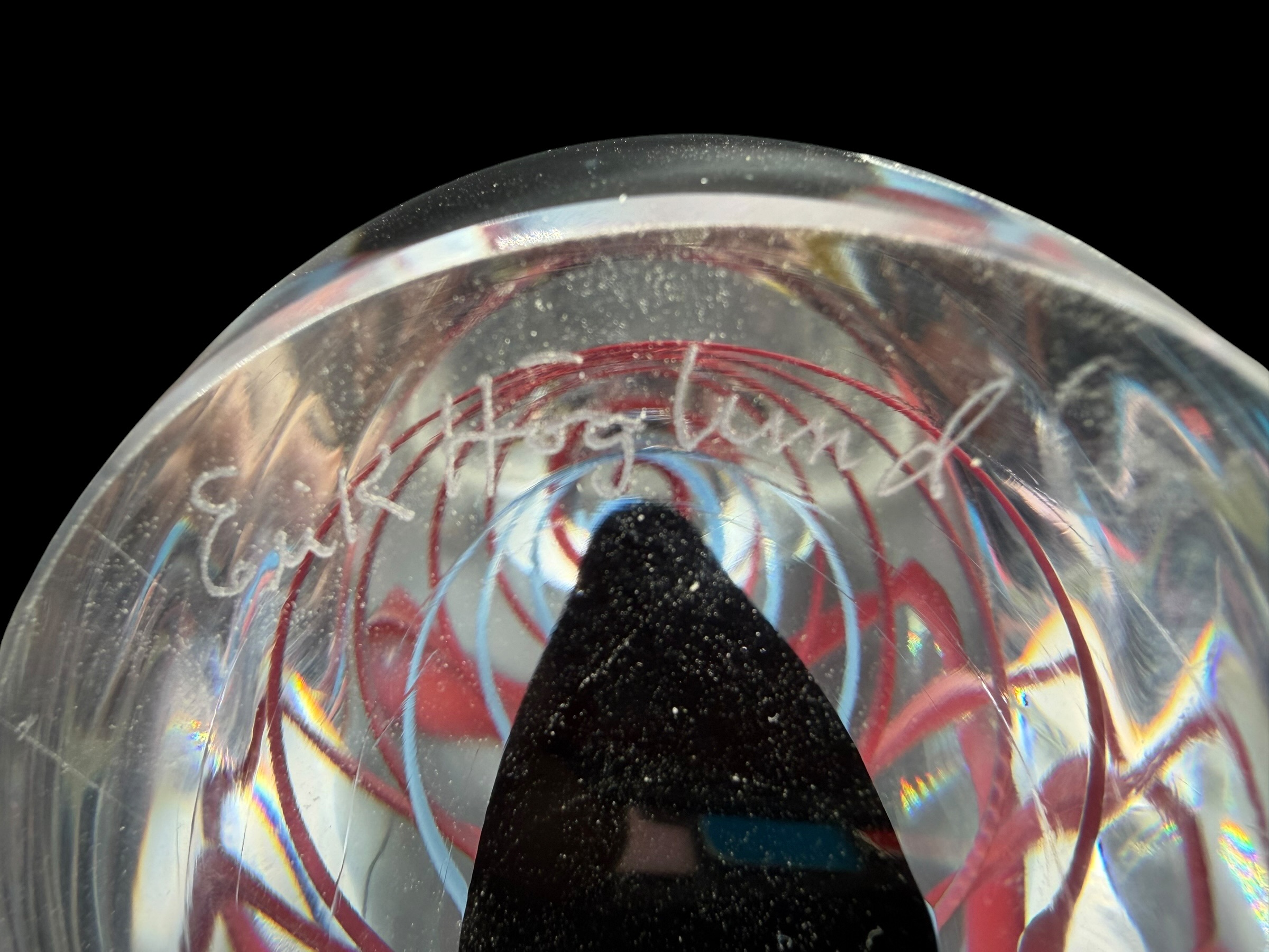 Strömberghyttan, Erik Höglund, konstglas, nr 374 av 400 tillverkade  - 4