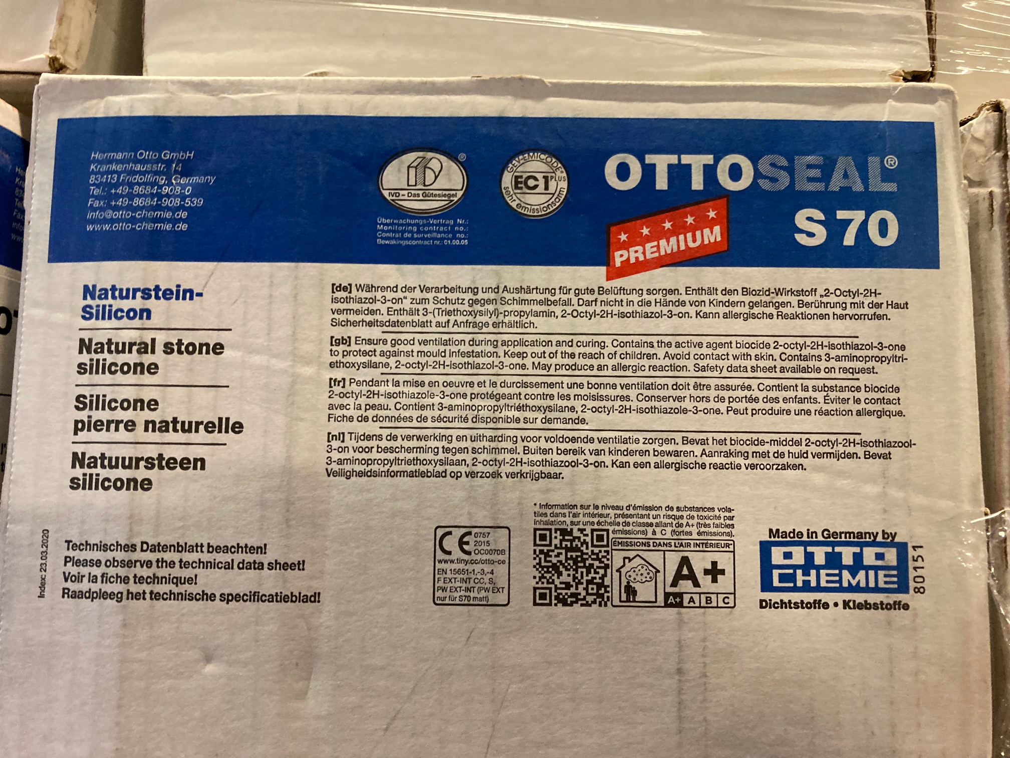 Silikonfog Ottoseal S70 (Flera olika färger) - 4