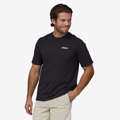 Patagonia t-shirt P-6 logo responsibili tee svart - 5