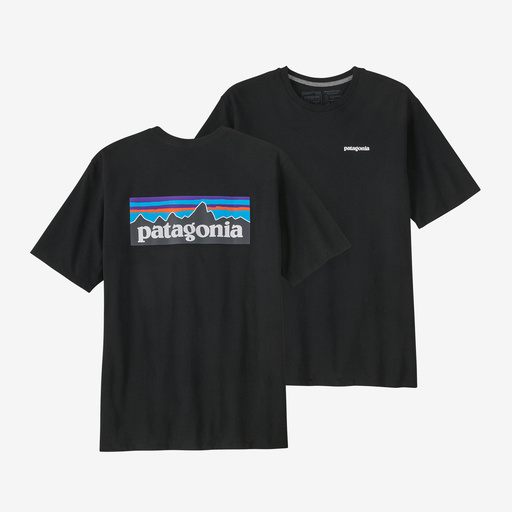 Patagonia t-shirt P-6 logo responsibili tee svart