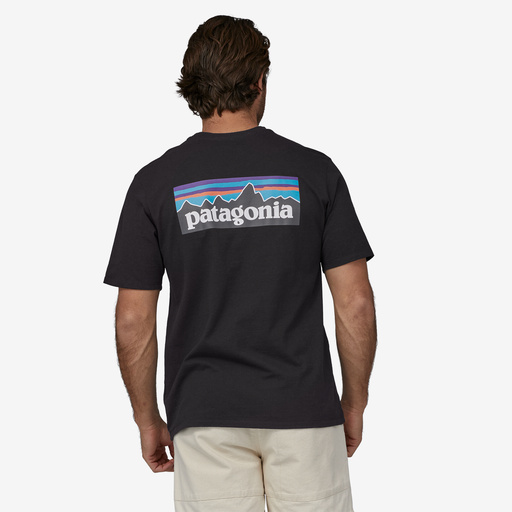 Patagonia t-shirt P-6 logo responsibili tee svart - 2