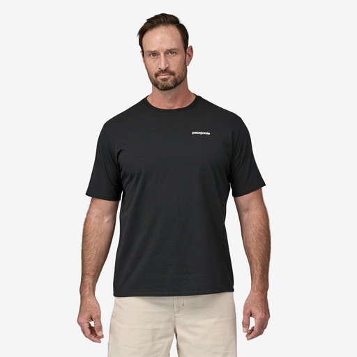 Patagonia t-shirt P-6 logo responsibili tee svart - 4