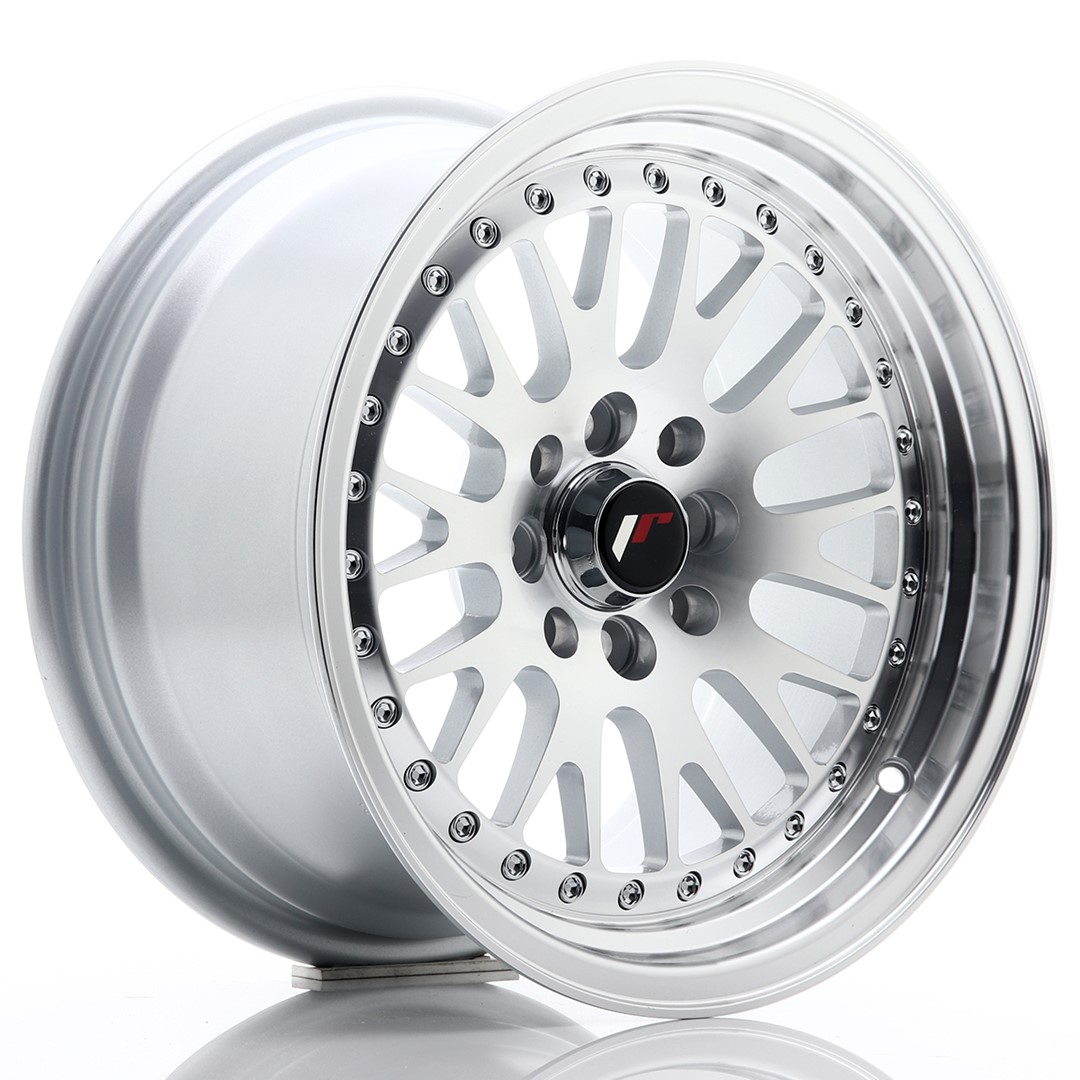 15" JR Wheels JR10 - Silver Machined Face - 2