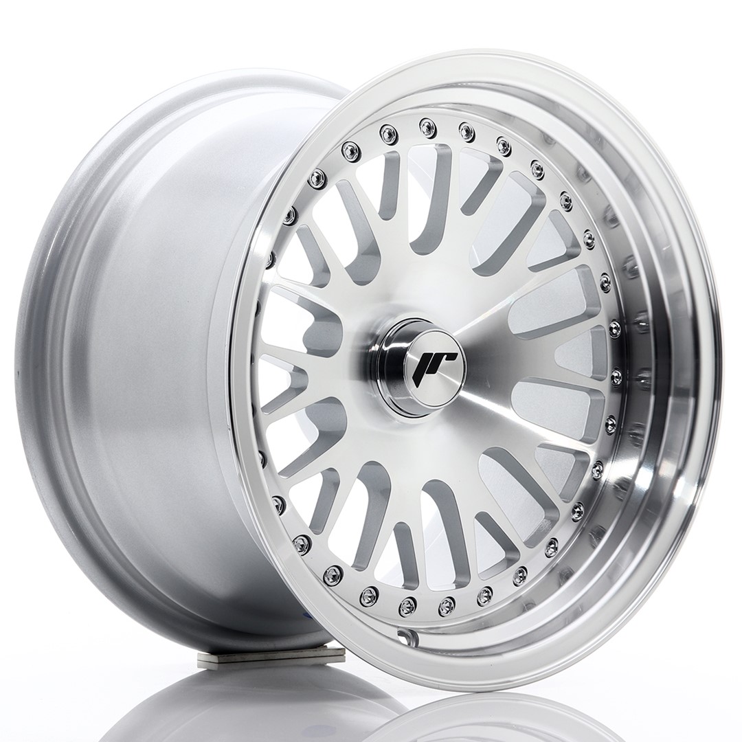 15" JR Wheels JR10 - Silver Machined Face - 3