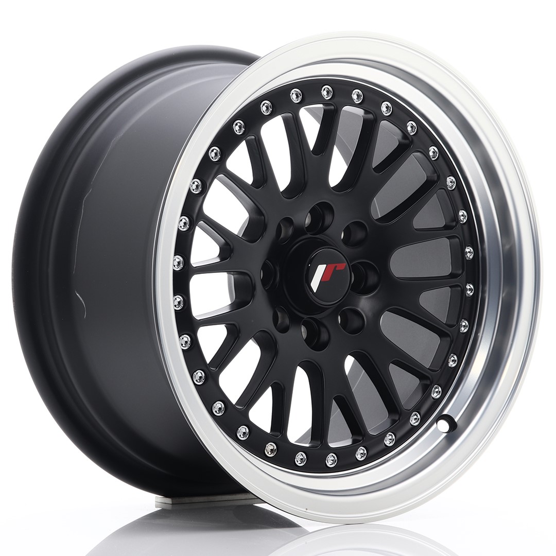 15" JR Wheels JR10 - Black Machined Lip - 2