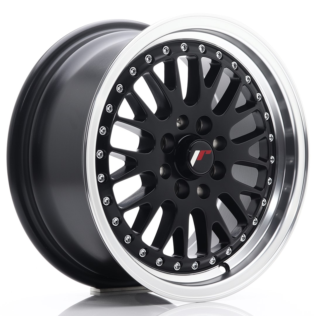 15" JR Wheels JR10 - Black Machined Lip