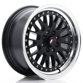 15" JR Wheels JR10 - Black Machined Lip
