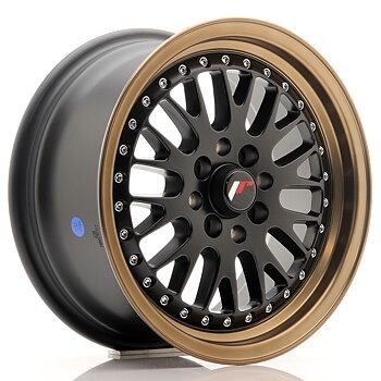 15" JR Wheels JR10 - Matt Black Bronze Lip