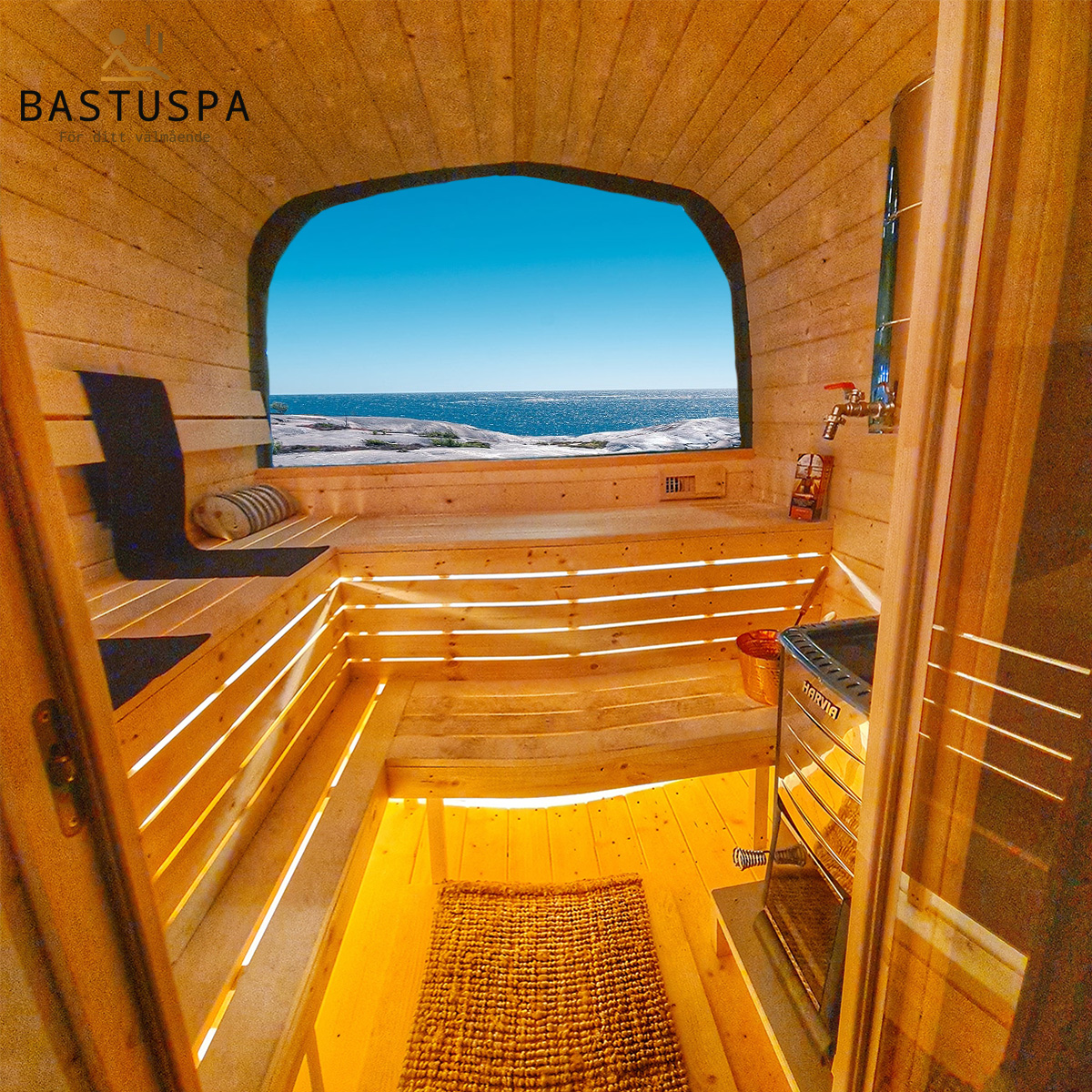 Bastuvagn Ramsö 3m med Relax/Omklädningsrum - 10