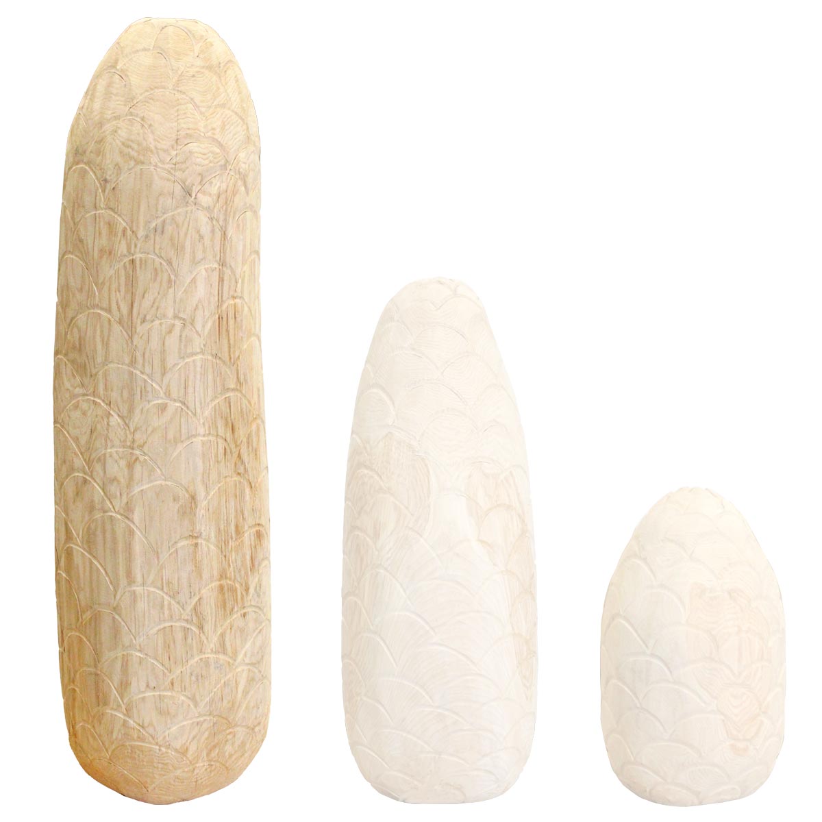 Träskulptur Grankotte stor