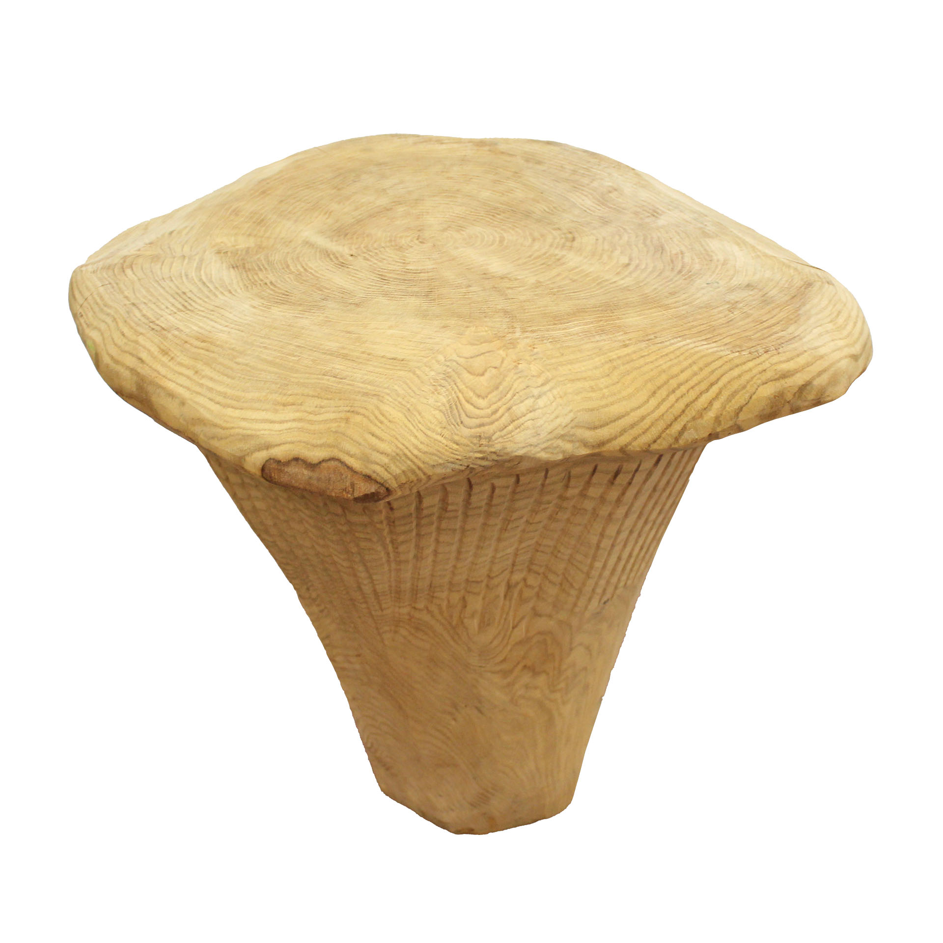 Träskulptur Kantarell bord