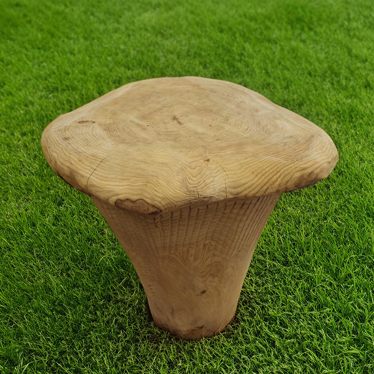 Träskulptur Kantarell bord - 2