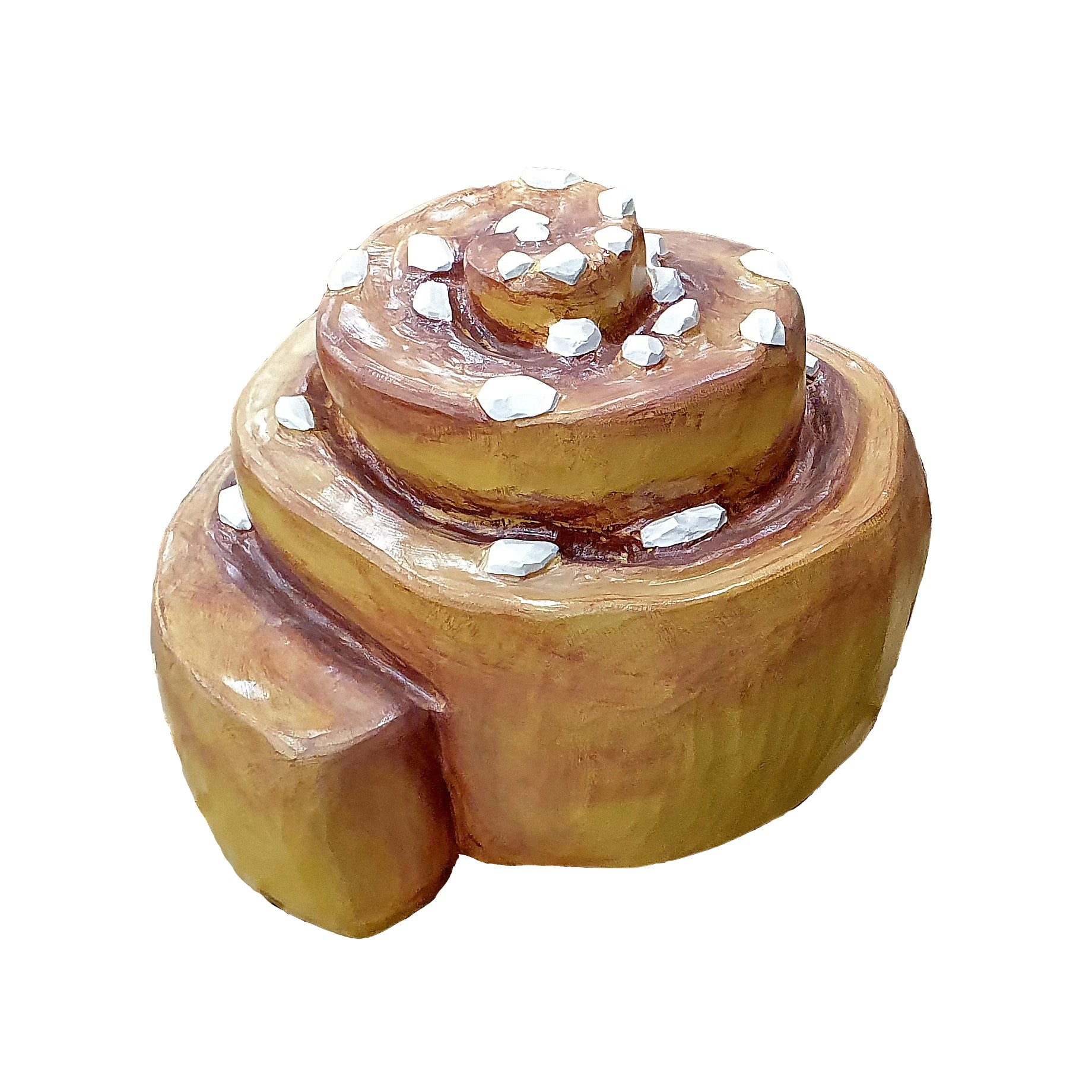 Treskulptur Kanelbolle