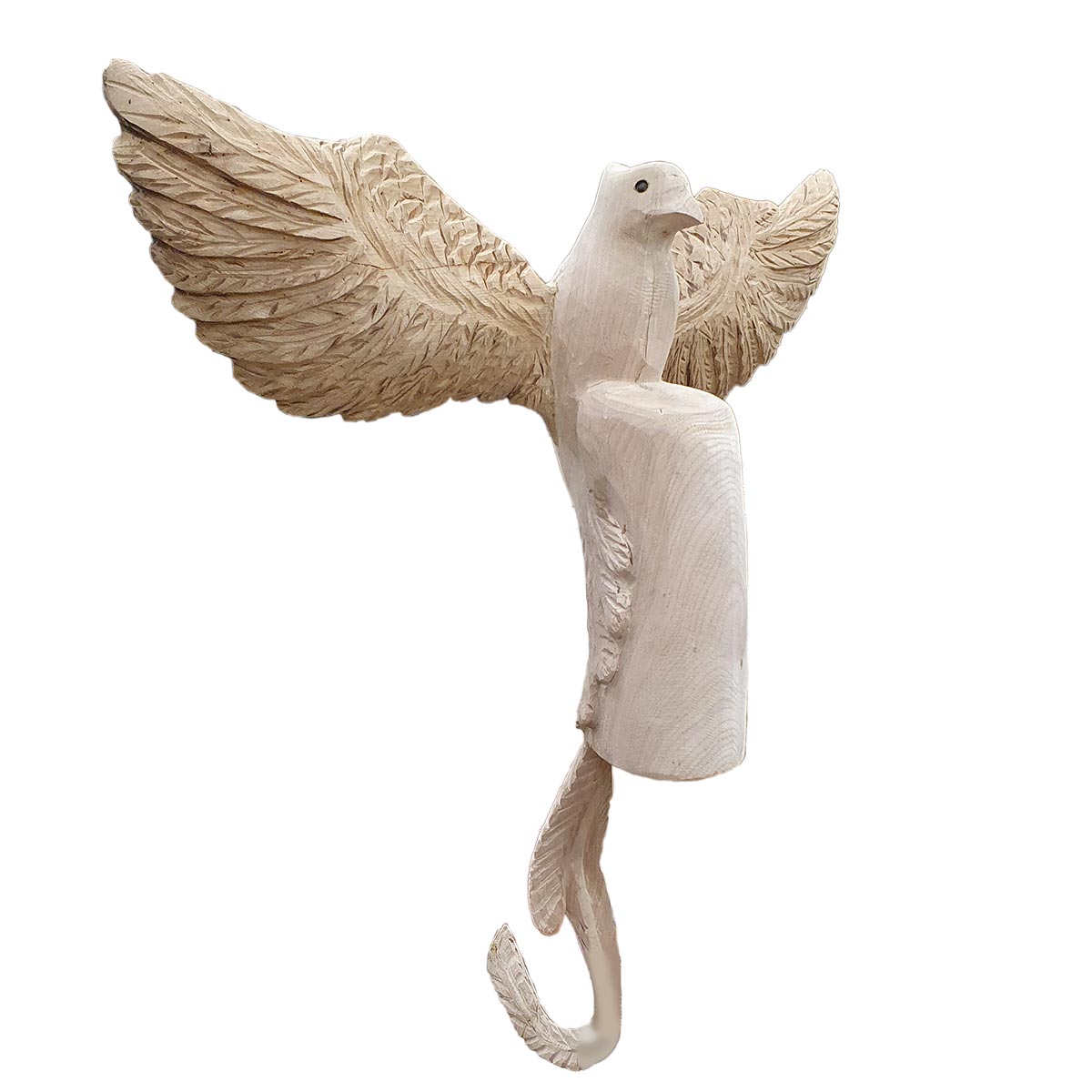 Treskulptur Fugl Føniks - 3