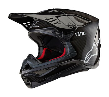 Alpinestars Supertech M10 Solid MX Helm Schwarz