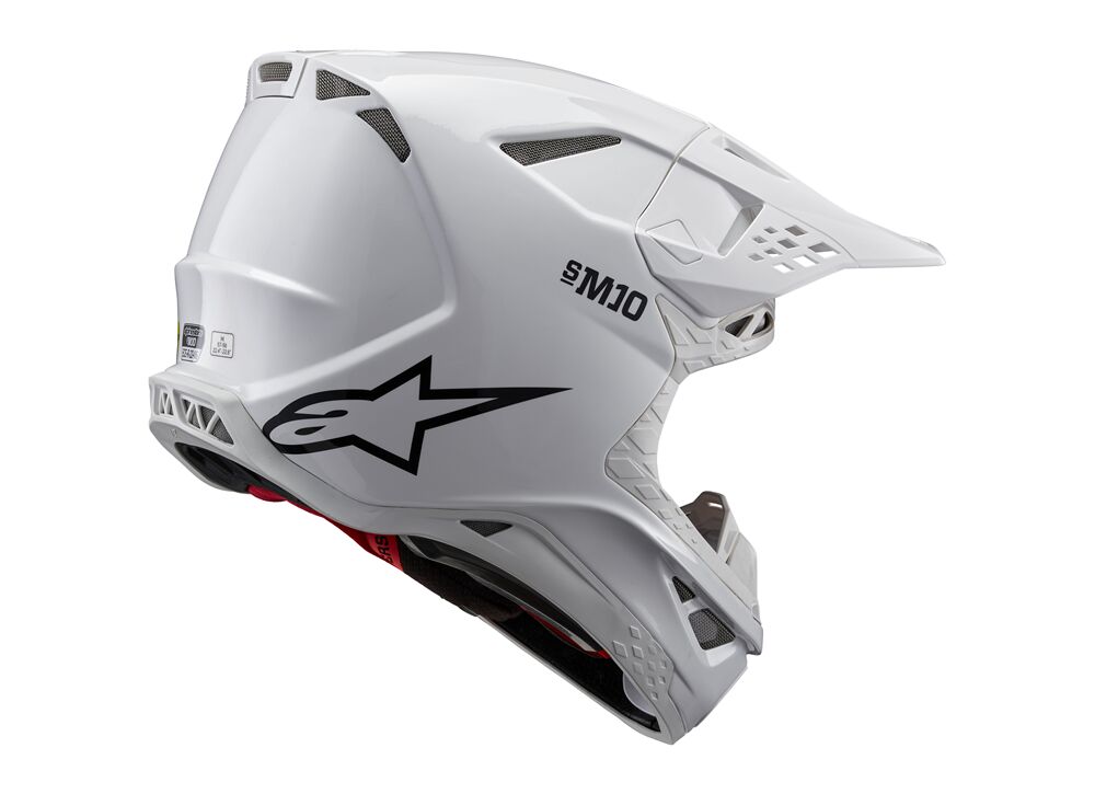Alpinestars Supertech M10 Solid MX Helm Wieß - 6