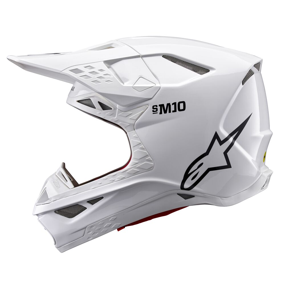 Alpinestars Supertech M10 Solid MX Helm Wieß - 5