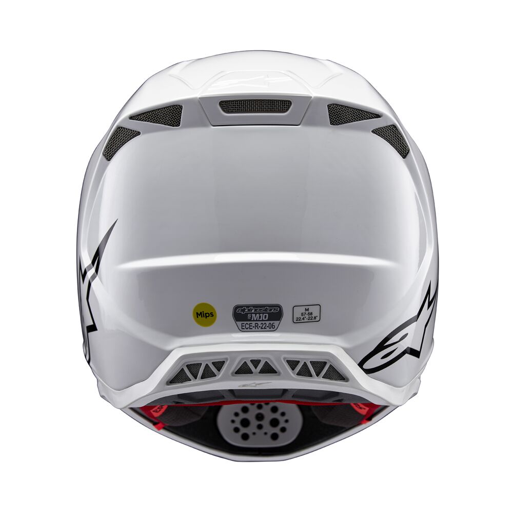 Alpinestars Supertech M10 Solid MX Helm Wieß - 2