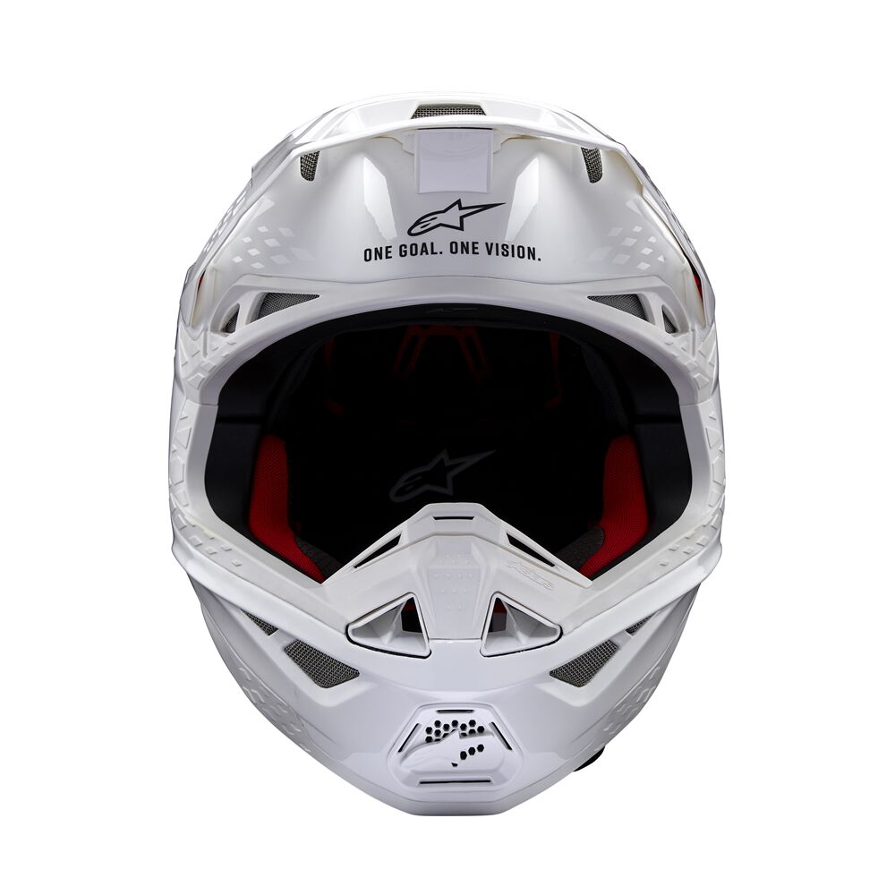 Alpinestars Supertech M10 Solid MX Helm Wieß - 3