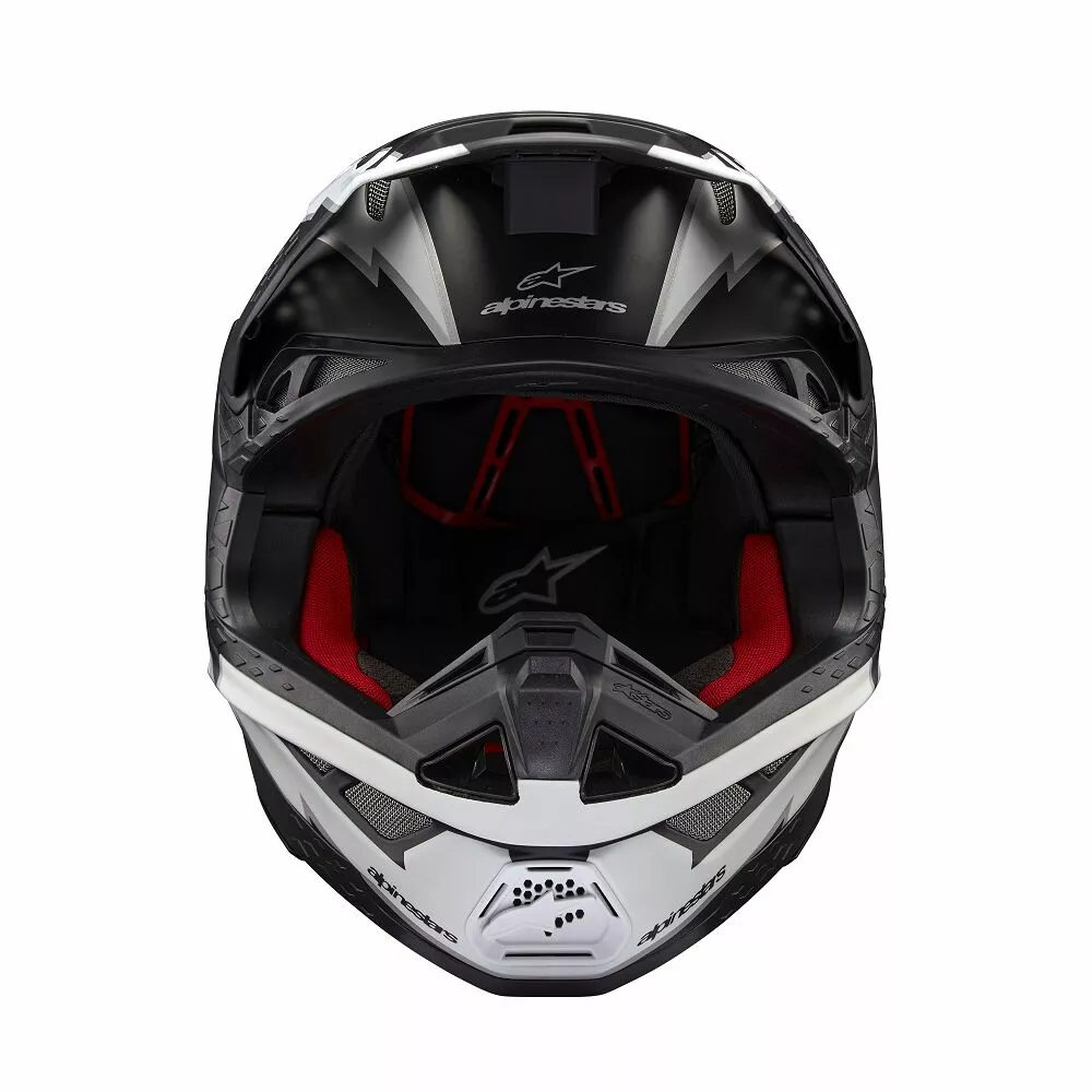 Alpinestars Supertech M10 Ampress Crossikypärä Musta/ Valkoinen - 6
