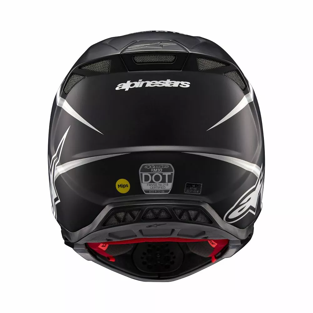 Alpinestars Supertech M10 Ampress Crossikypärä Musta/ Valkoinen - 3