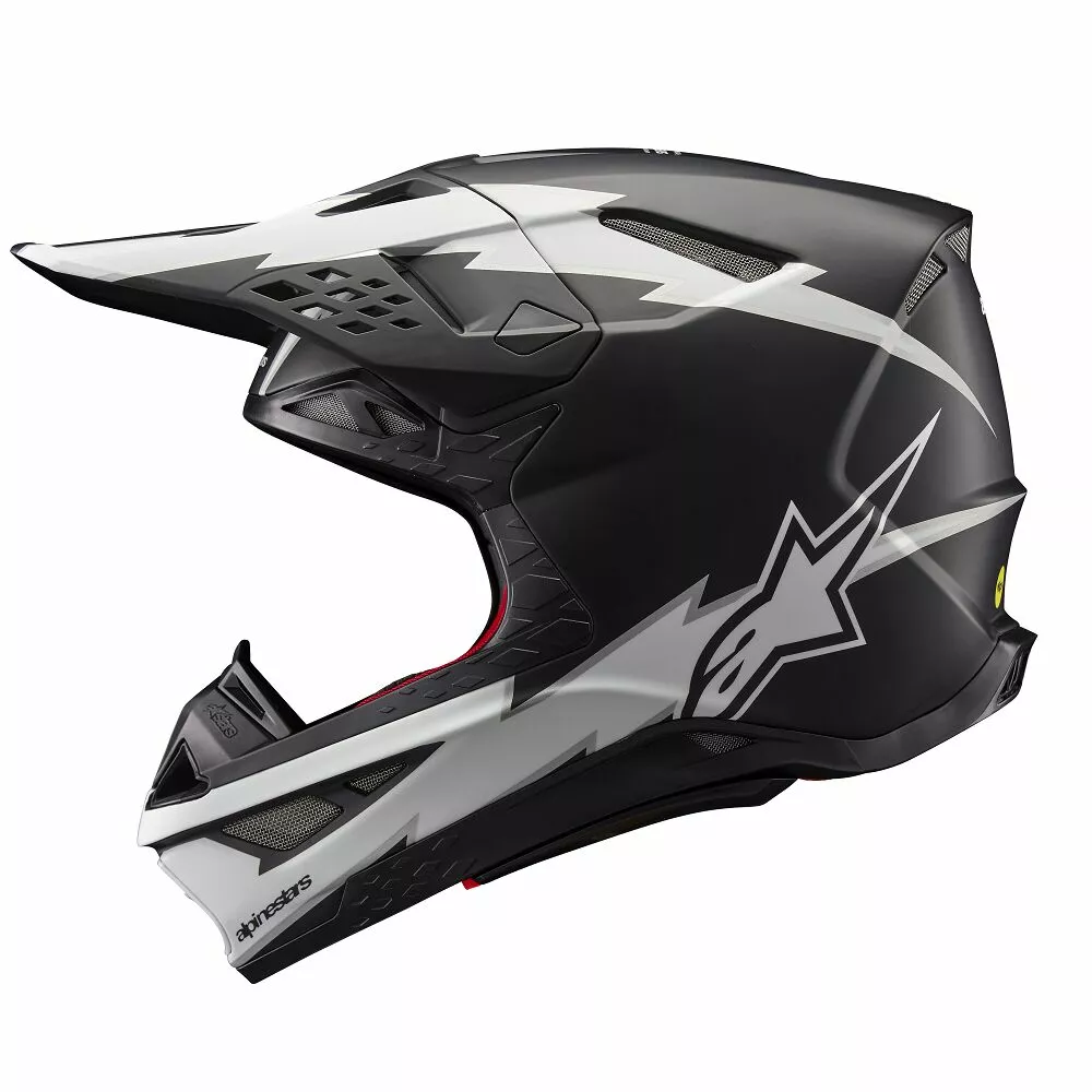 Alpinestars Supertech M10 Ampress Crossikypärä Musta/ Valkoinen - 2