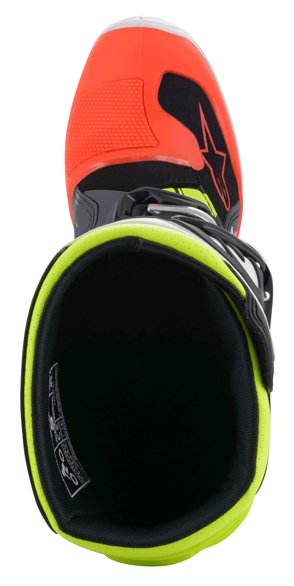 Bota TECH 7S juvenil Alpinestars Negro/ Gris/ Rojo/ Blanco/ Amarillo - 6