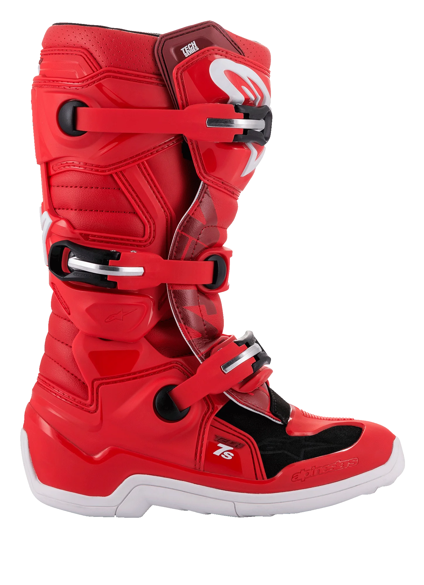 Alpinestars Youth Tech 7S Crossisaappaat Punainen - 2
