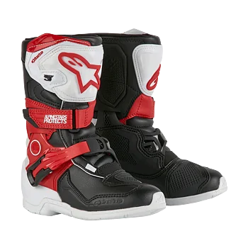 Alpinestars Kids Tech 3S Crossisaappaat Musta/ Punainen/ Valkoinen